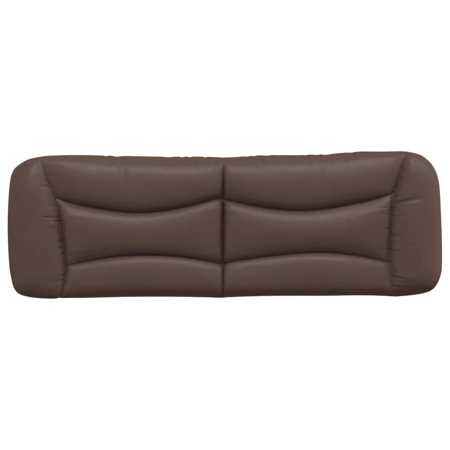 Coussin de tête de lit Hvar marron 160 cm similicuir - 5