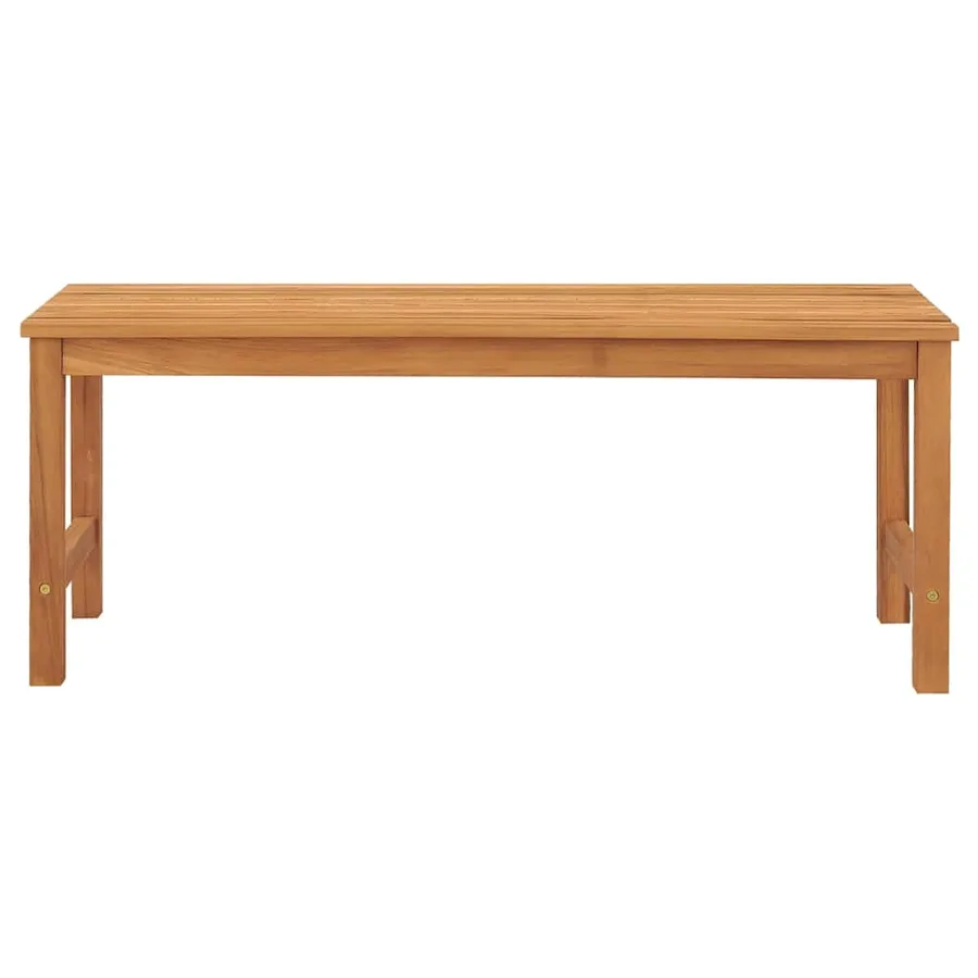 Banc de jardin 114 cm bois de teck solide - 4