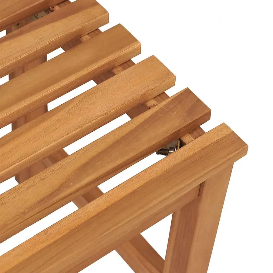 Banc de jardin 114 cm bois de teck solide - 7