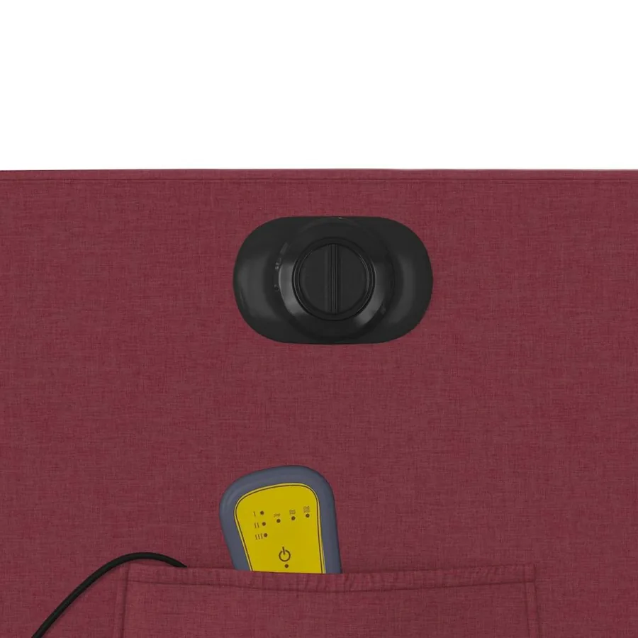 Fauteuil de massage inclinable électrique Rouge bordeaux Tissu - 12