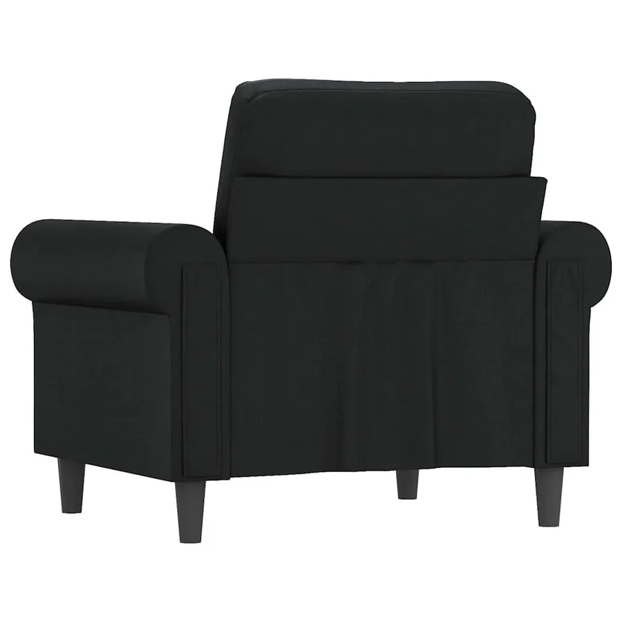 Fauteuil Noir 60 cm Similicuir - 6