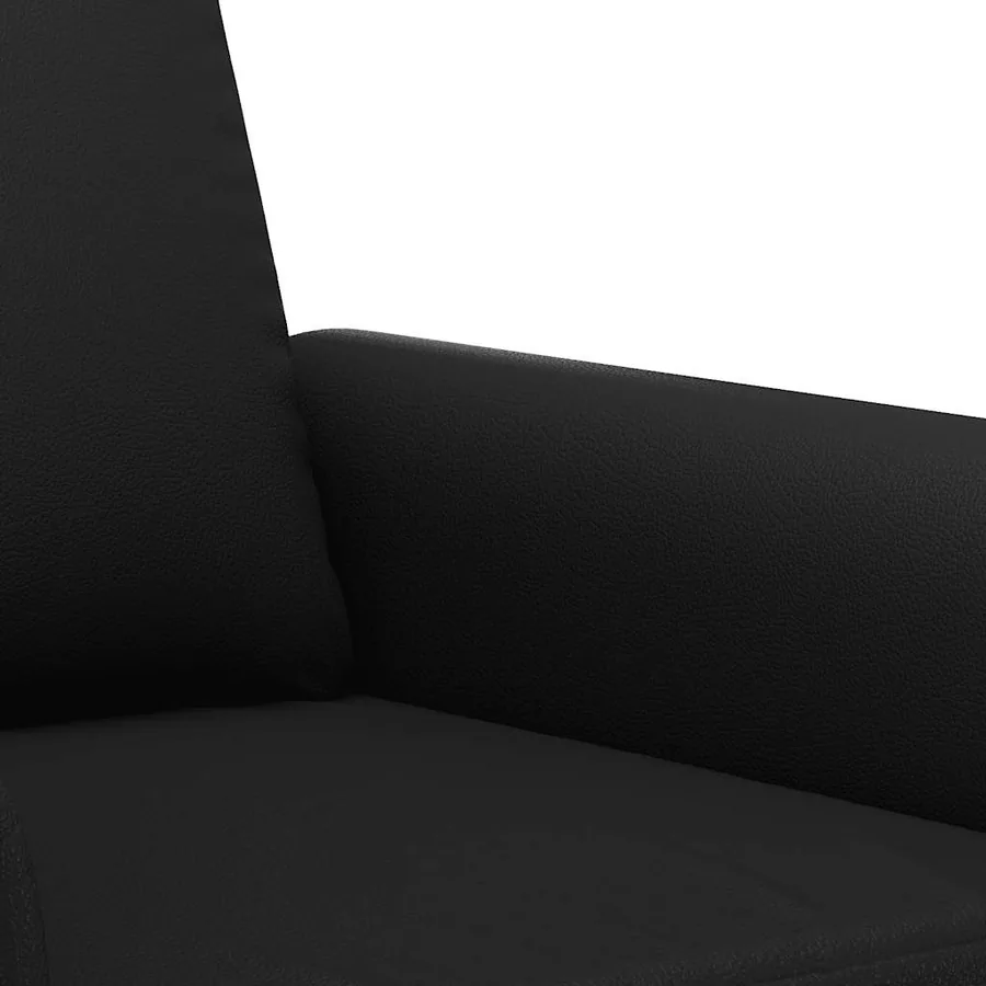 Fauteuil Noir 60 cm Similicuir - 7