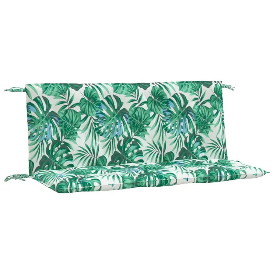 Coussins de banc de jardin lot de 2 motif de feuilles - 2