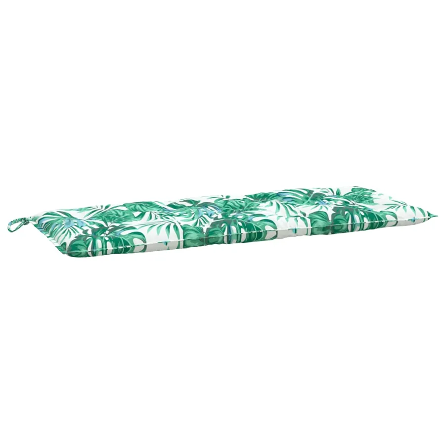 Coussins de banc de jardin lot de 2 motif de feuilles - 4
