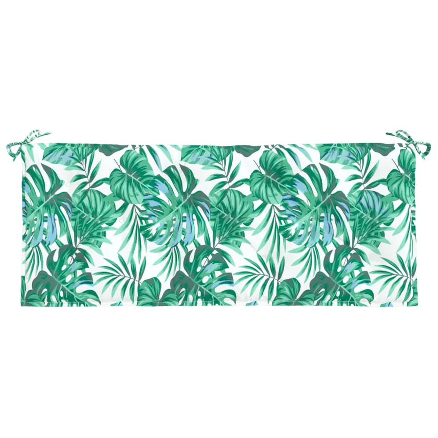 Coussins de banc de jardin lot de 2 motif de feuilles - 5