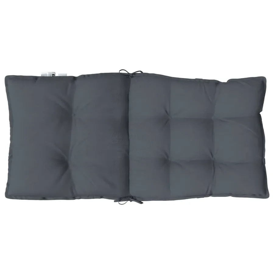 Coussins de chaise à dossier bas lot de 6 anthracite - 7
