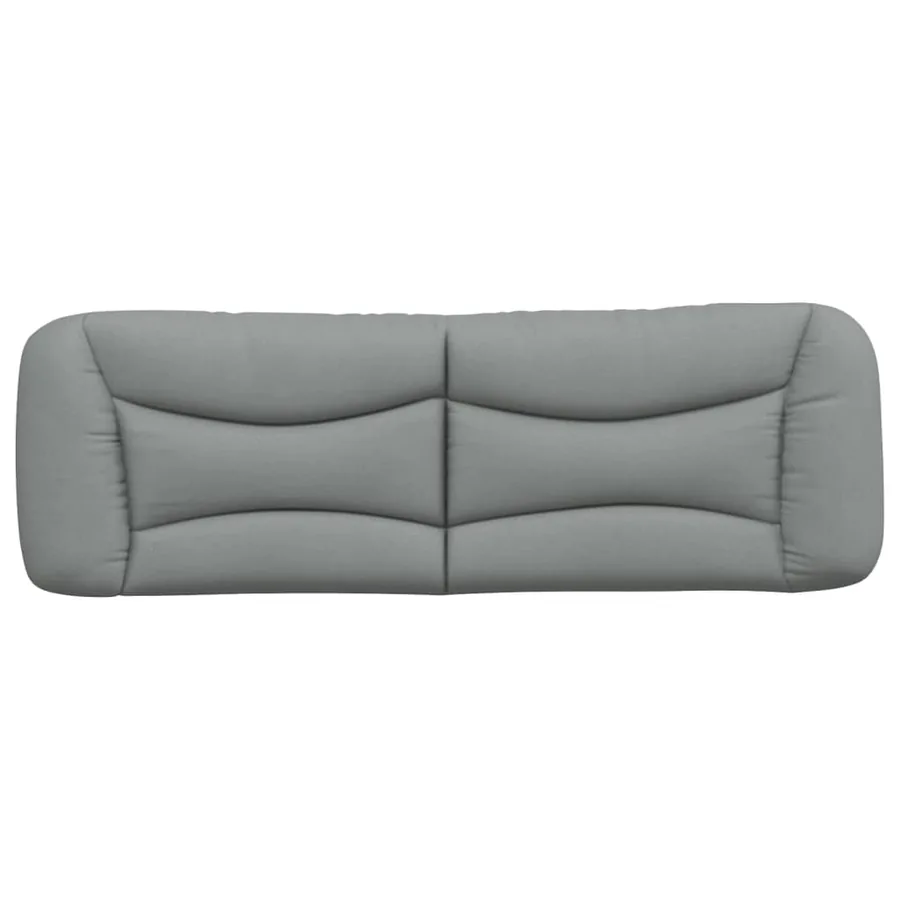 Coussin de tête de lit Hvar gris clair 160 cm tissu - 5
