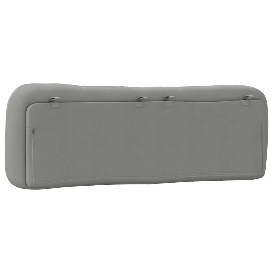 Coussin de tête de lit Hvar gris clair 160 cm tissu - 7
