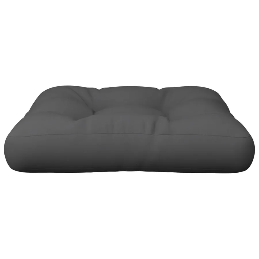 Coussin de palette gris 58x58x10 cm tissu - 3