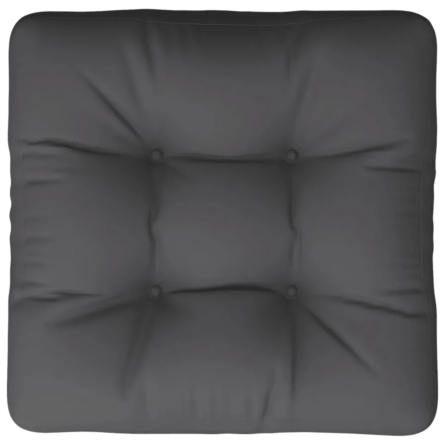 Coussin de palette gris 58x58x10 cm tissu - 5