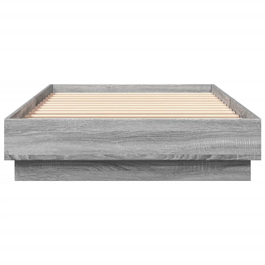 Cadre de lit sans matelas avec lumières LED 100x200 cm - 6