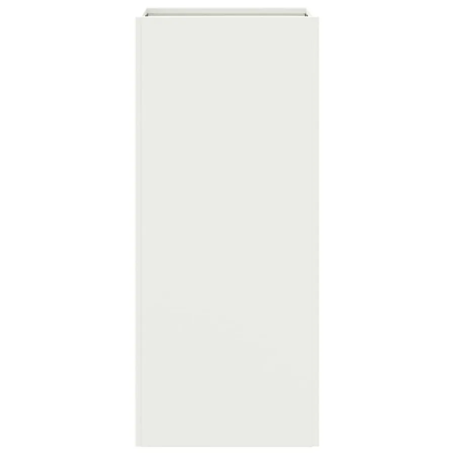 Jardinière blanc 32x29x75 cm acier - 6