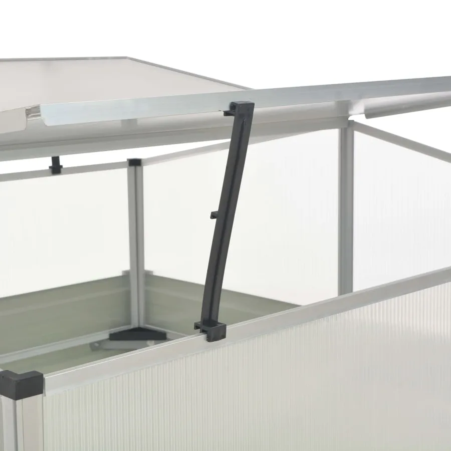 Serre Anthracite 100x100x77 cm Acier galvanisé - 5