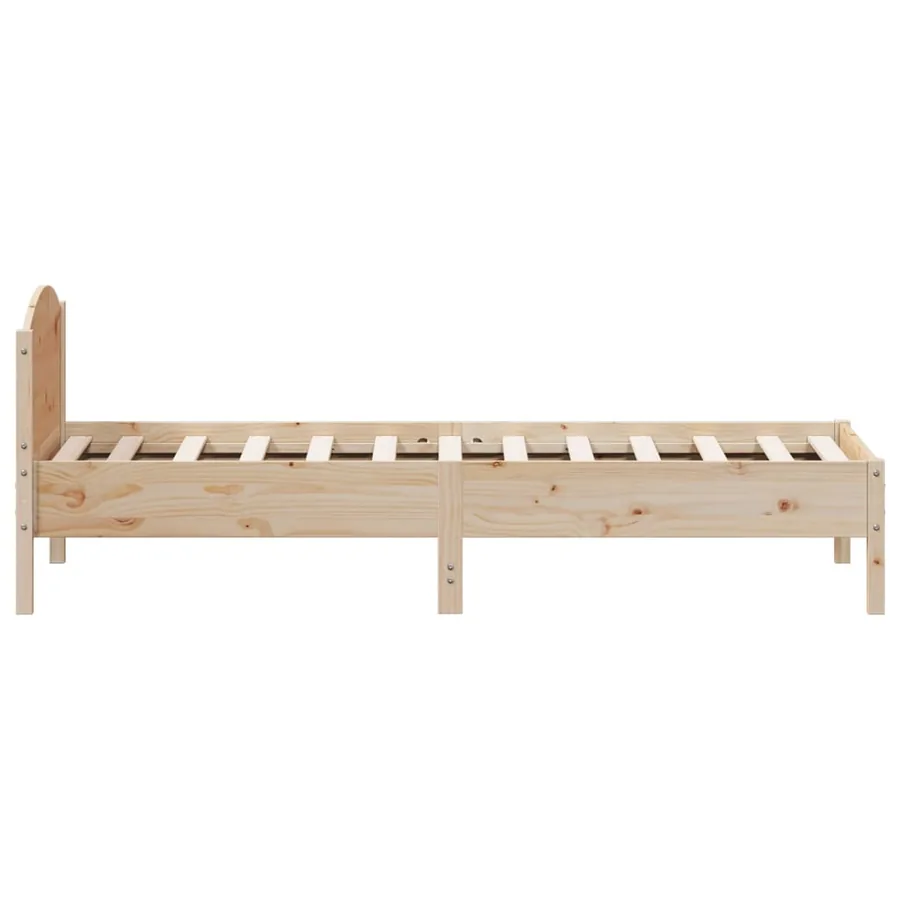 Cadre de lit sans matelas 100x200 cm bois massif de pin - 5