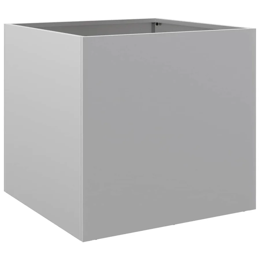 Jardinières 2 pcs argenté 42x40x39 cm acier galvanisé - 4