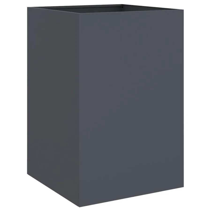 Jardinière anthracite 52x48x75 cm acier - 2