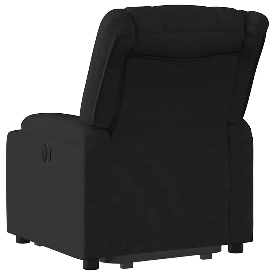 Fauteuil inclinable électrique noir tissu - 5