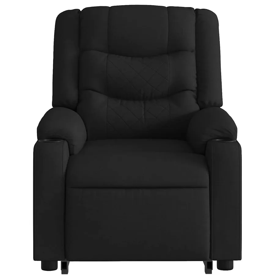 Fauteuil inclinable électrique noir tissu - 9