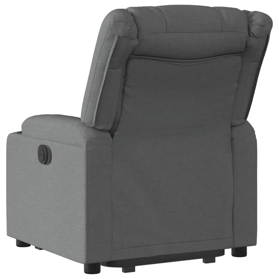 Fauteuil inclinable Gris foncé Tissu - 5