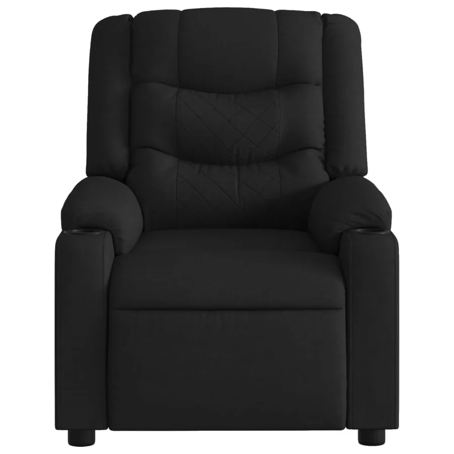 Fauteuil inclinable électrique Noir Tissu - 9