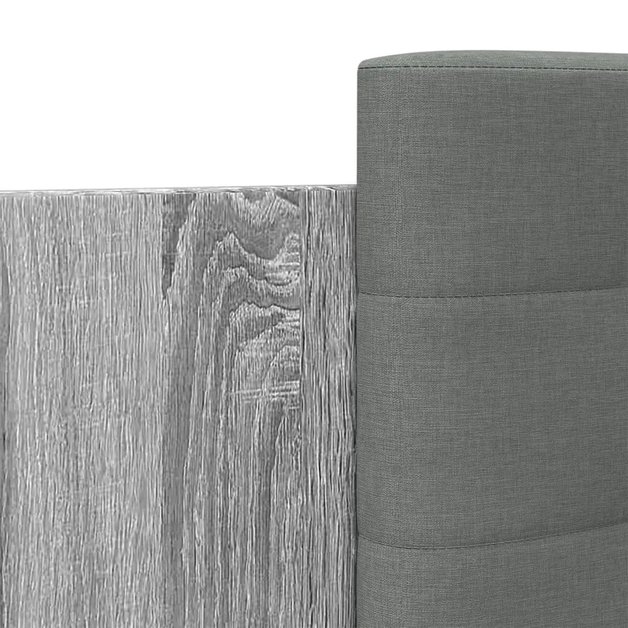 Cadre de lit sans matelas sonoma gris 75x190 cm - 7