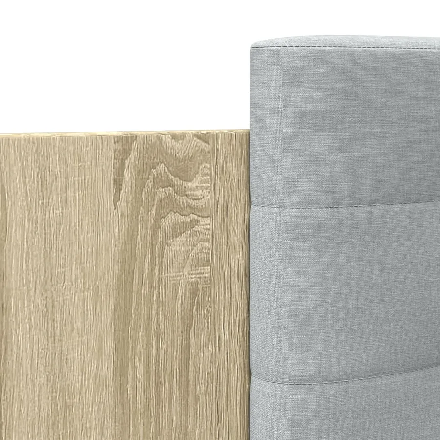 Cadre de lit sans matelas chêne sonoma 75x190 cm - 7