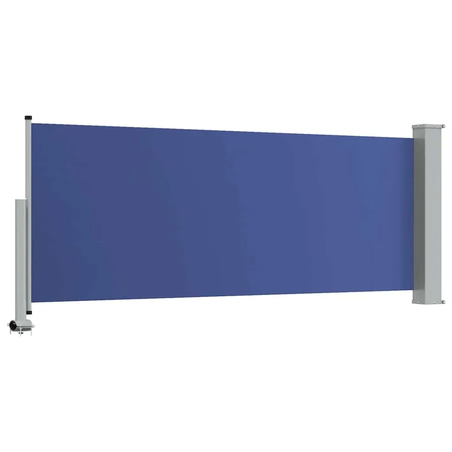 Auvent latéral rétractable de patio 100x300 cm Bleu - 7