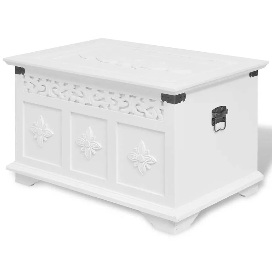 Ensemble de deux coffres de rangement Blanc - 2