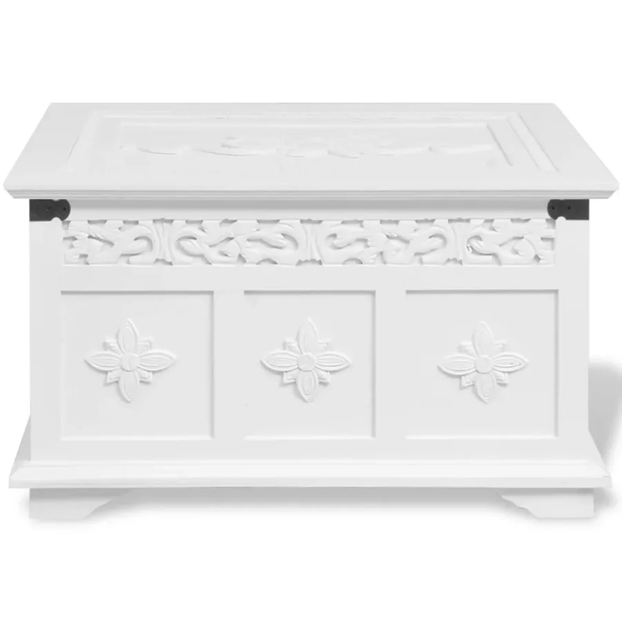 Ensemble de deux coffres de rangement Blanc - 3