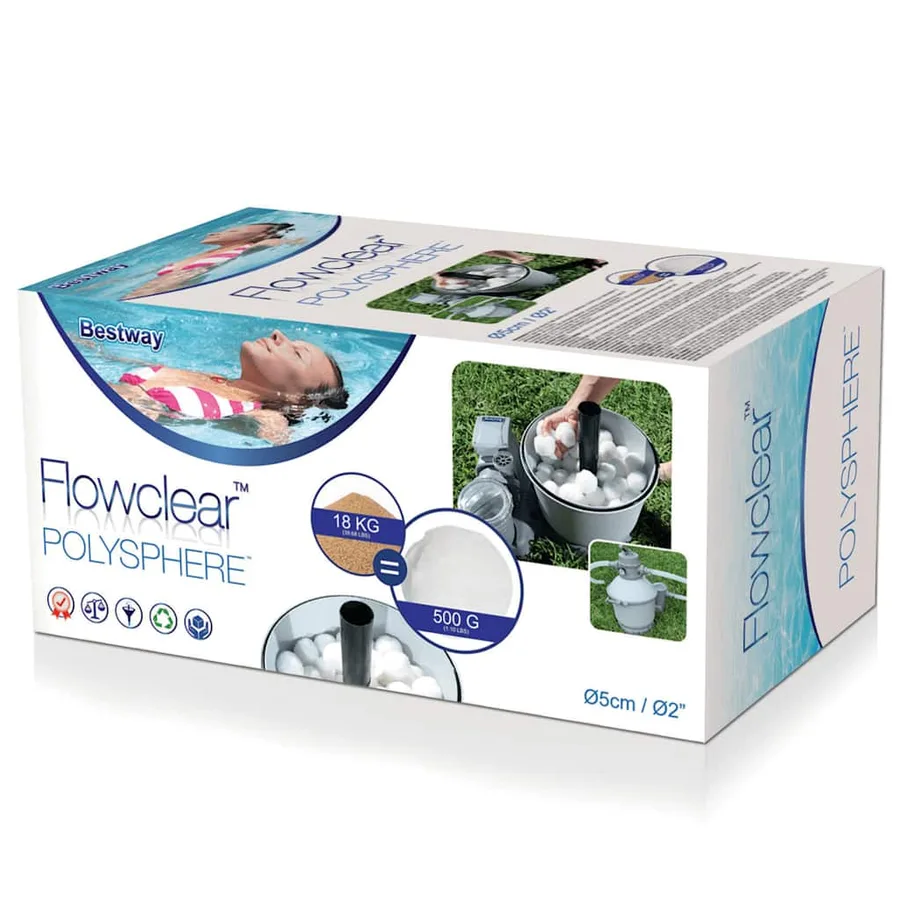 Bestway Balles filtrantes Polysphere Flowclear 500 g 58475 - 7