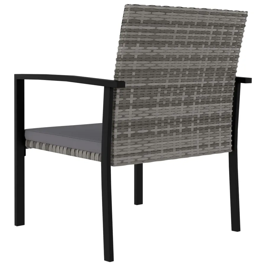 Ensemble à manger de jardin 7 pcs Résine tressée Gris - 13