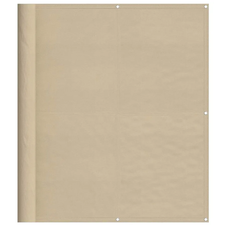 Écran de balcon beige 120x800 cm 100% polyester oxford - 2