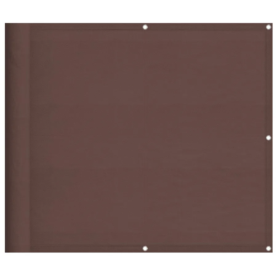 Écran de balcon marron 90x800 cm 100% polyester oxford - 2
