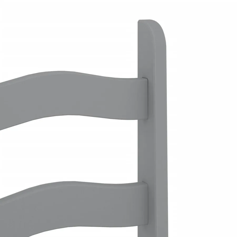Chaises à manger lot de 2 Corona gris bois massif de pin - 8