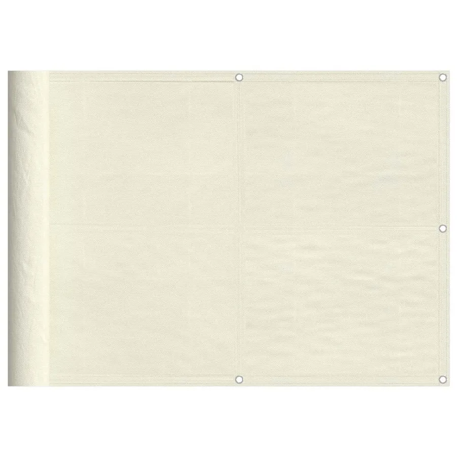 Écran de balcon crème 75x700 cm 100% polyester oxford - 2