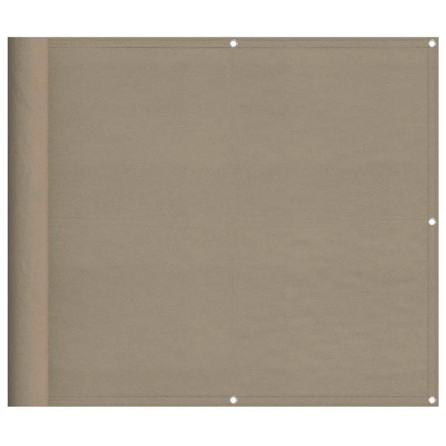 Écran de balcon taupe 90x800 cm 100% polyester oxford - 2
