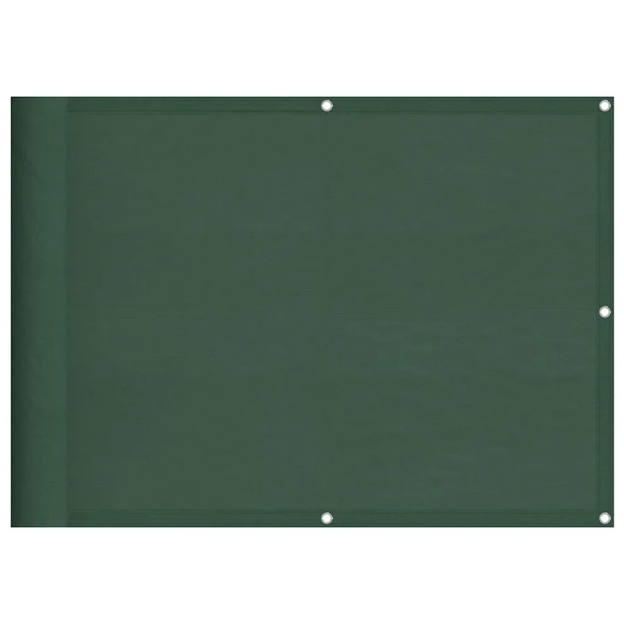 Écran de balcon vert foncé 75x800 cm 100% polyester oxford - 2