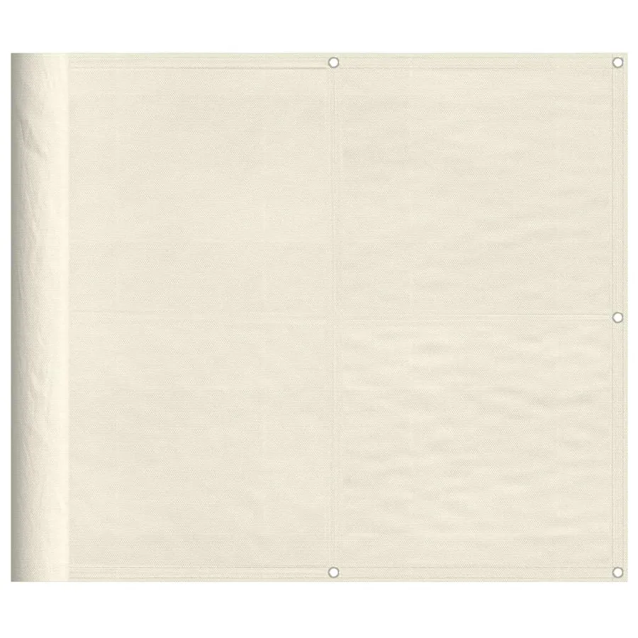 Écran de balcon crème 90x800 cm 100% polyester oxford - 2