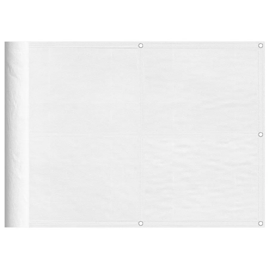 Écran de balcon blanc 75x800 cm 100% polyester oxford - 2