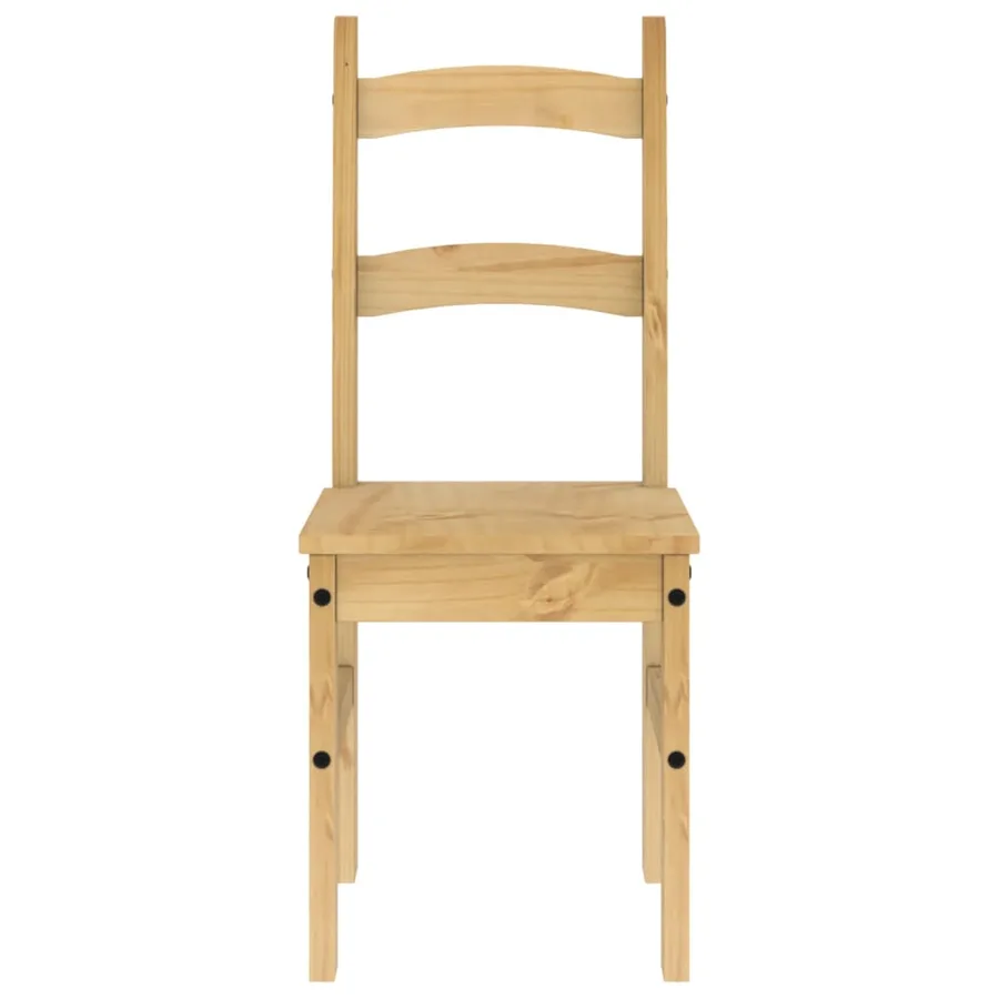 Chaises à manger lot de 2 40x46x99 cm bois massif de pin - 4