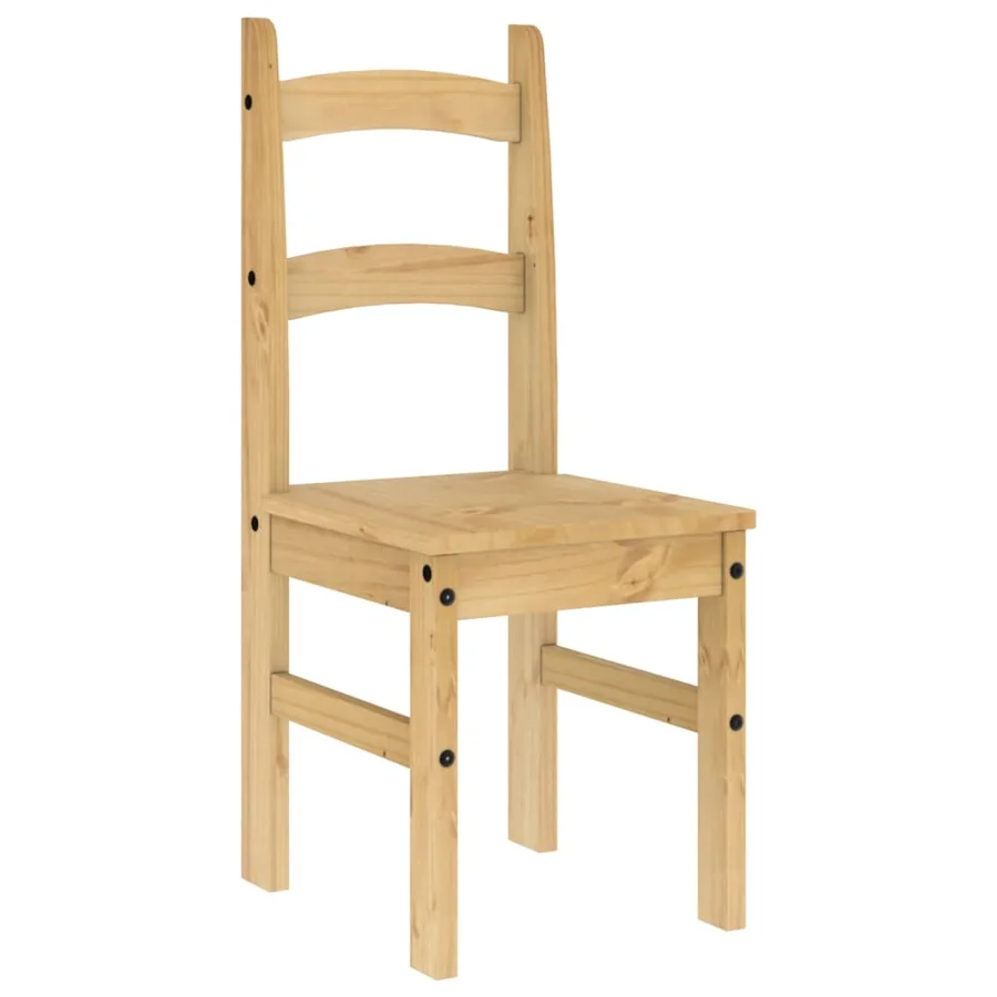 Chaises à manger lot de 2 40x46x99 cm bois massif de pin - 5