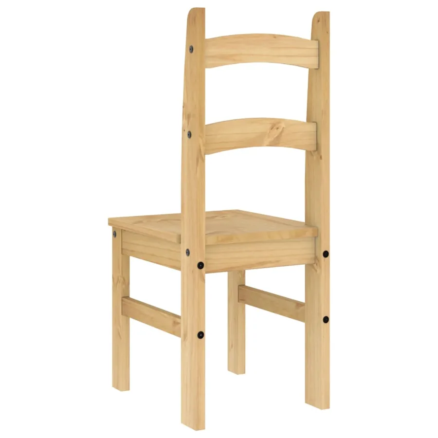 Chaises à manger lot de 2 40x46x99 cm bois massif de pin - 7