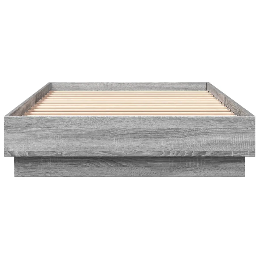 Cadre de lit sans matelas avec lumières LED 90x200 cm - 6