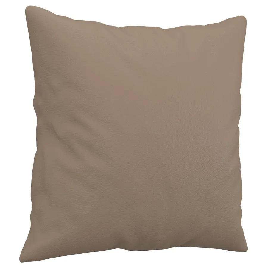 Canapé 2 places avec oreillers cappuccino 120 cm similicuir - 6