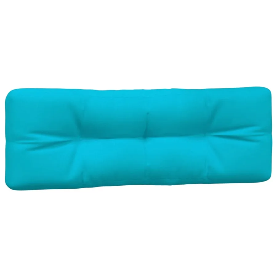 Coussins de palette lot de 2 turquoise tissu - 4