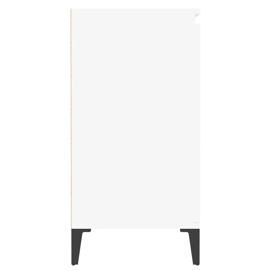 Buffet blanc 60x35x70 cm bois d'ingénierie - 6