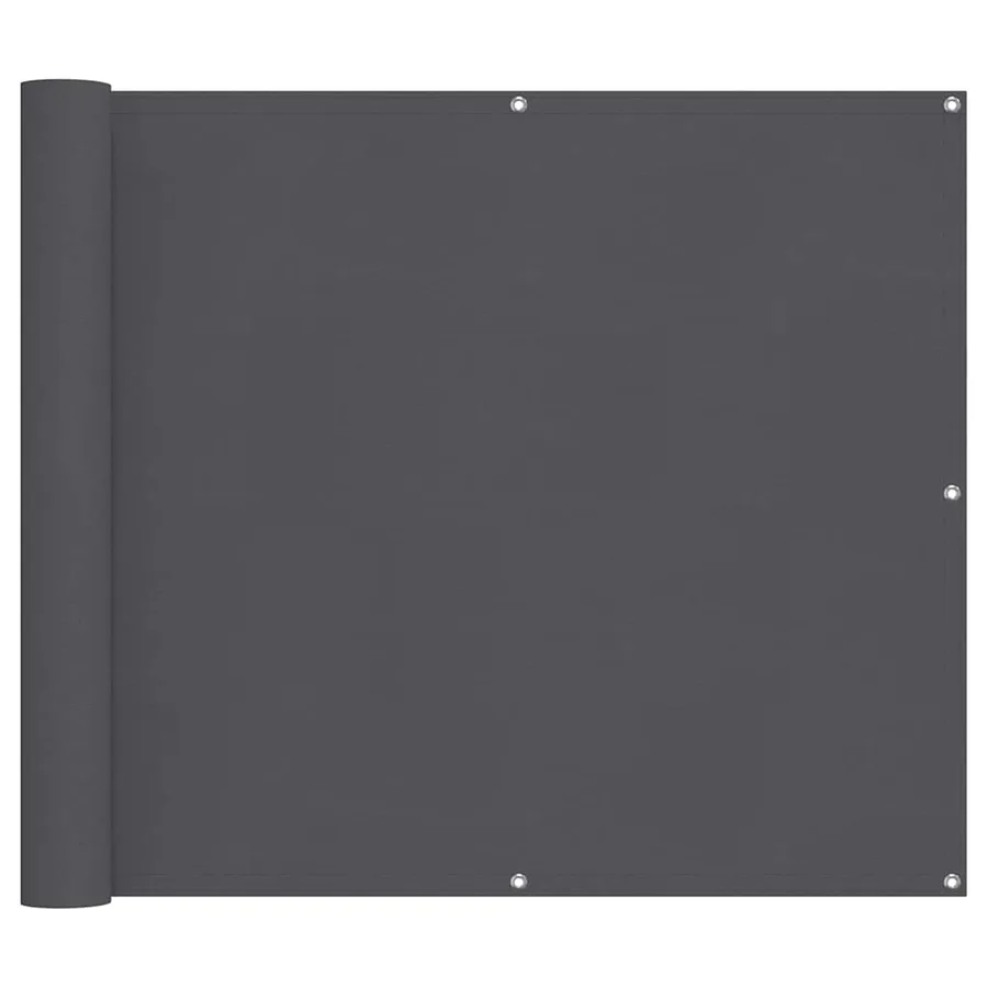 Écran de balcon anthracite 90x800 cm 100% polyester oxford - 2
