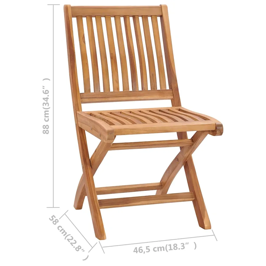 Ensemble à manger de jardin 7 pcs Bois de teck massif - 13