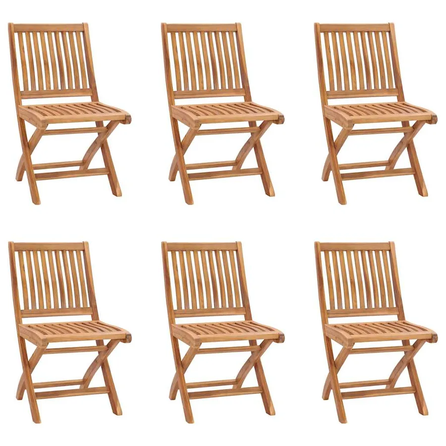 Ensemble à manger de jardin 7 pcs Bois de teck massif - 5