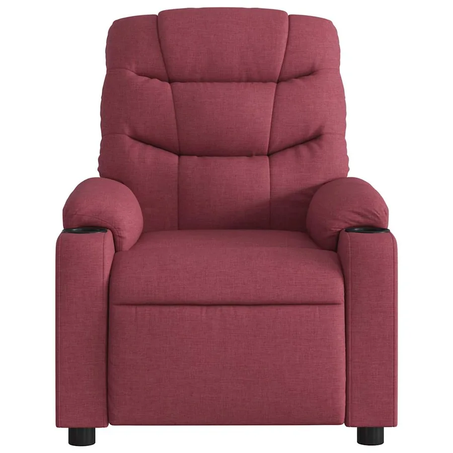 Fauteuil inclinable électrique Rouge bordeaux Tissu - 9